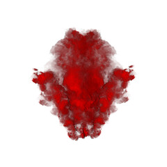 red smoke explosion