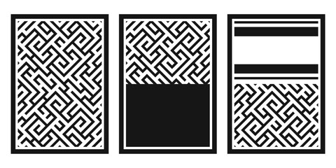 Printable art. Geometric prints. Black and white stripes. Stripes geometric background.