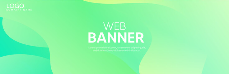 Abstract green background, Green background, Green banner