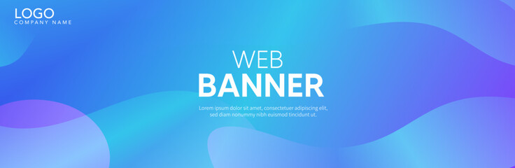 Abstract Blue background with waves, Blue banner, Blue background 
