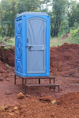 camp side portable toilet or washroom made of plastic
