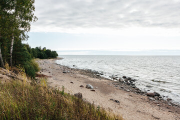 Latvia beach and Baltic Sea