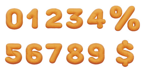 golden inflatable Helium foil numbers bread balloons style.