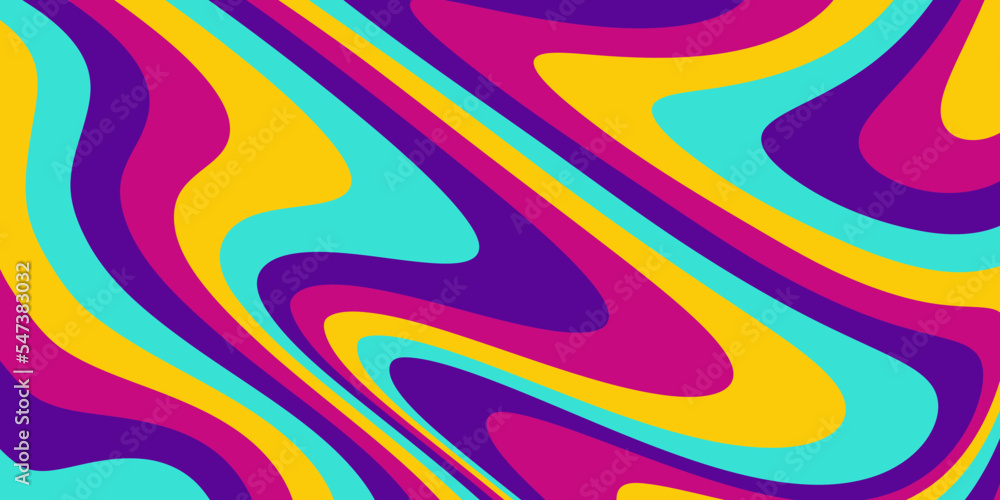 Poster abstract colorful background with waves. trendy retro texture design concept. vector, 2022-2023