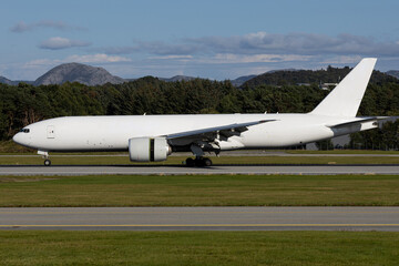 transport airplane at the airport