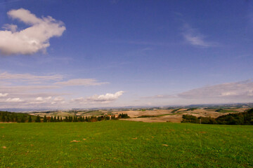 Fototapeta premium Panorama della Val d'Orcia, provincia di Siena. Toscana, Italy