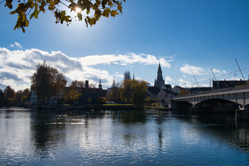 Herbstsonne über Konstanz am Bodensee