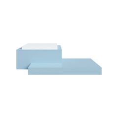3D podium. 3D geometric shape.