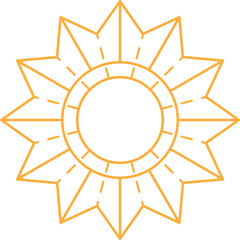 Boho Sunburst Element