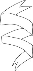 Hand drawn ribbon