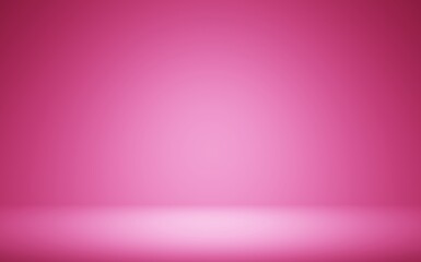 Empty pink room abstract background for the display of your product.3D rendering.