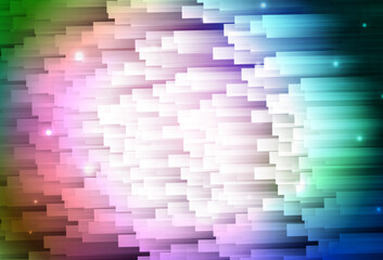 Dark Multicolor vector background with stright stripes.