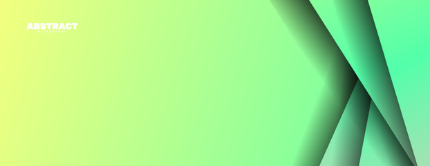 Abstract green color overlap layer banner background