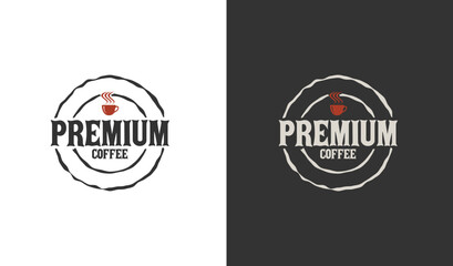 premium coffee logo simple design