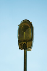 Street lantern for night illumination closeup