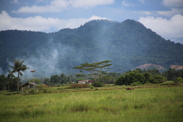 Fototapeta premium fog over the mountains