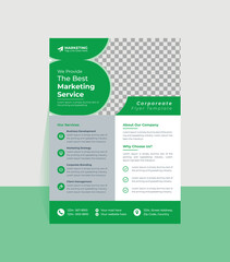 A corporate business flyer template