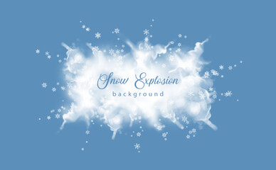 Abstract Snow Explosion - 547391669