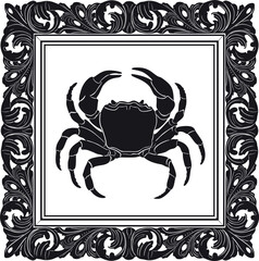 craab logo with vintage frame