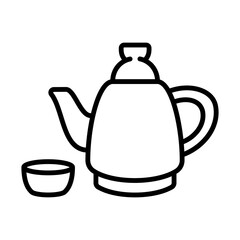 Tea Icon Logo Design Vector Template Illustration Sign And Symbol Pixels Perfect
