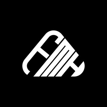 FMH letter logo creative design with vector graphic, FMH simple and modern logo.