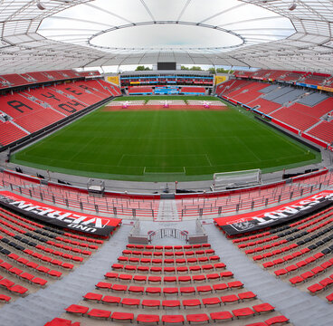 Panoramic View On Bayarena - The Official Playground Of FC Bayer Leverkusen