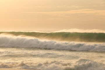 Brave sea of the coast of Alentejo in Portugal