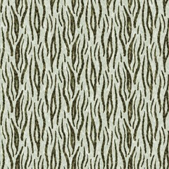 Cute safari tiger print fur wild animal pattern for babies room decor. Seamless furry green textured gender neutral print design. 