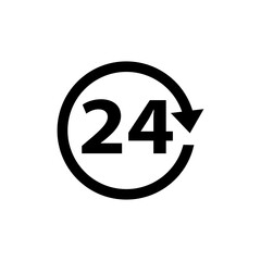 working huors icon vector