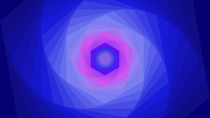 A tunnel effect. Light at the end of the tunnel. Background in bright tints. Abstract bg. Vector design. 