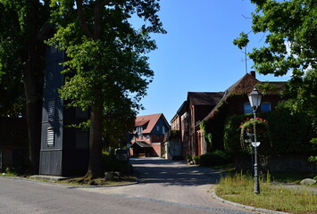 Fototapeta na wymiar Historical Buildings in the Village Salzhausen, Lower Saxony