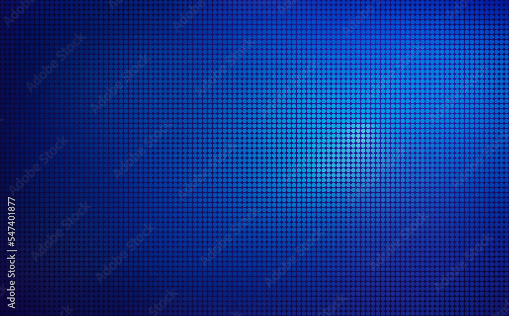 Poster abstract blue halftone pattern on dark blue color gradient background with copy space. dotted patter