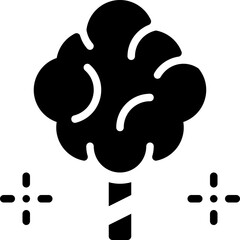 Cotton glyph solid icon
