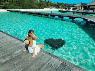 Heart in the water - tropical world
