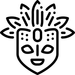Mask line icon