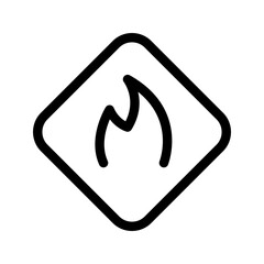 Fire Sign Icon Vector Symbol Design Illustration
