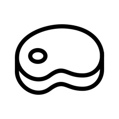 Obraz premium Steak Icon Vector Symbol Design Illustration