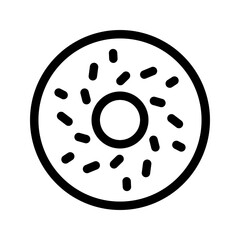 Doughnut Icon Vector Symbol Design Illustration