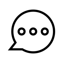 Fototapeta premium Chat Icon Vector Symbol Design Illustration