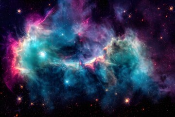 Fototapeta na wymiar A massive supernova explodes in space. 