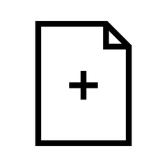 Obraz premium Add File Icon Vector Symbol Design Illustration