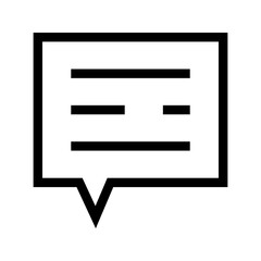 Speech Bubble Icon Vector Symbol Design Illustration