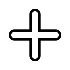 Plus Icon Vector Symbol Design Illustration