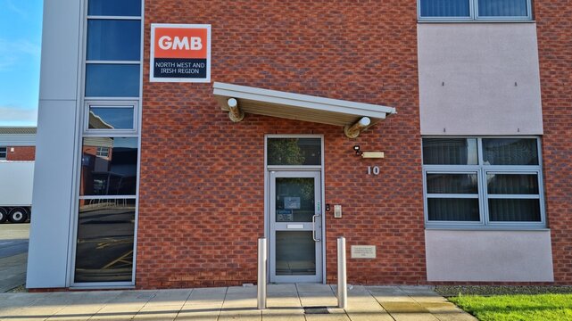 Widnes England UK 11 19 22 GMB trade Union local office covering the North West and Irish region.