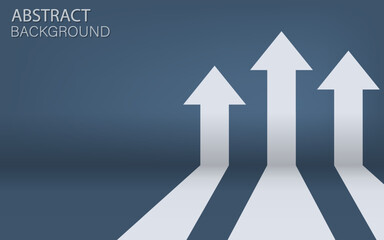 Arrow target direction concept to success. Finance growth vision stretching rising upVector illustration.