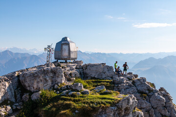 Obraz premium the top of the southern Grigna on a summer morning