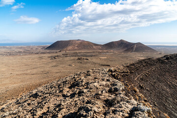 volcanic landscape on feurteventura