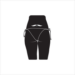 Fototapeta premium Weight loss slim female figure icon
