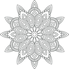 Floral mandala design vector illustration