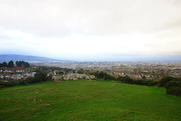 Fototapeta na wymiar Killiney Hill Viewpoint in Dalkey , Ireland